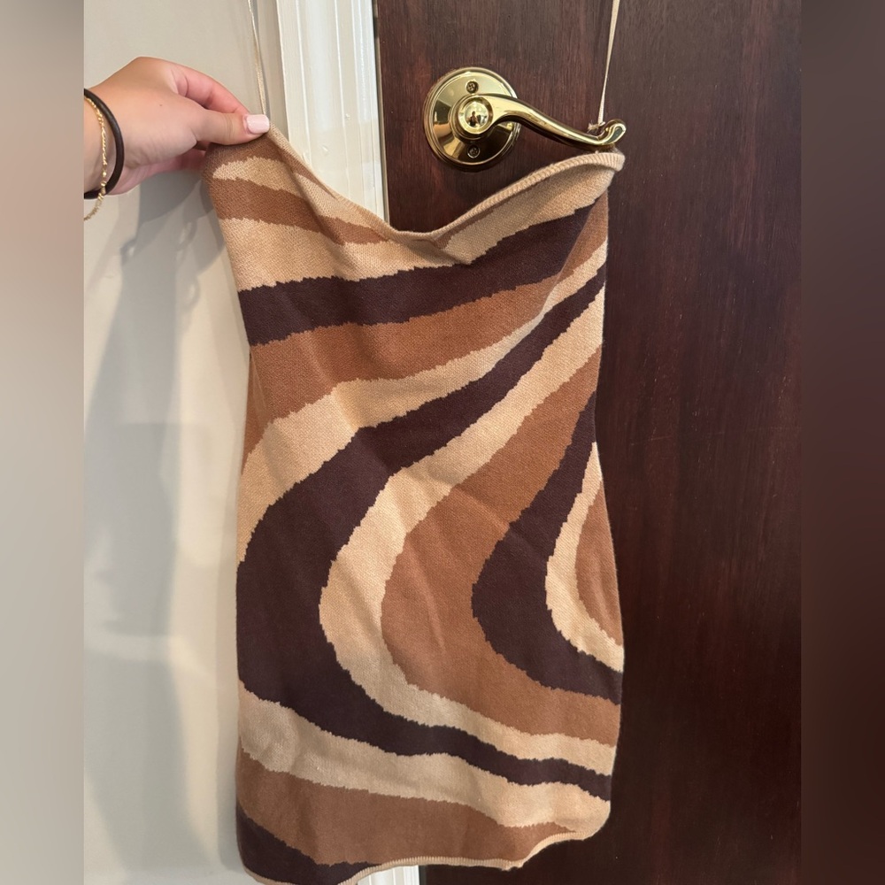 Strapless Fleece Dress
